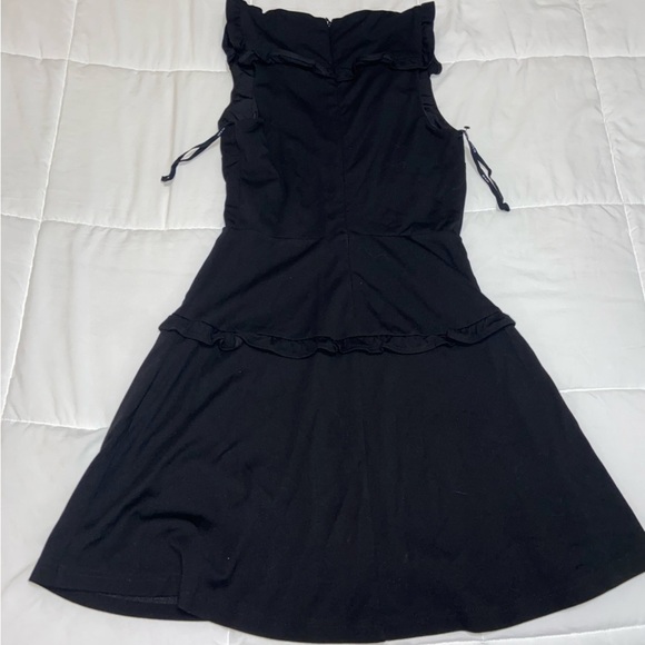 Ali & Jay Ruffle Tiered Mini Dress Size Small Black Dress - Picture 5 of 6